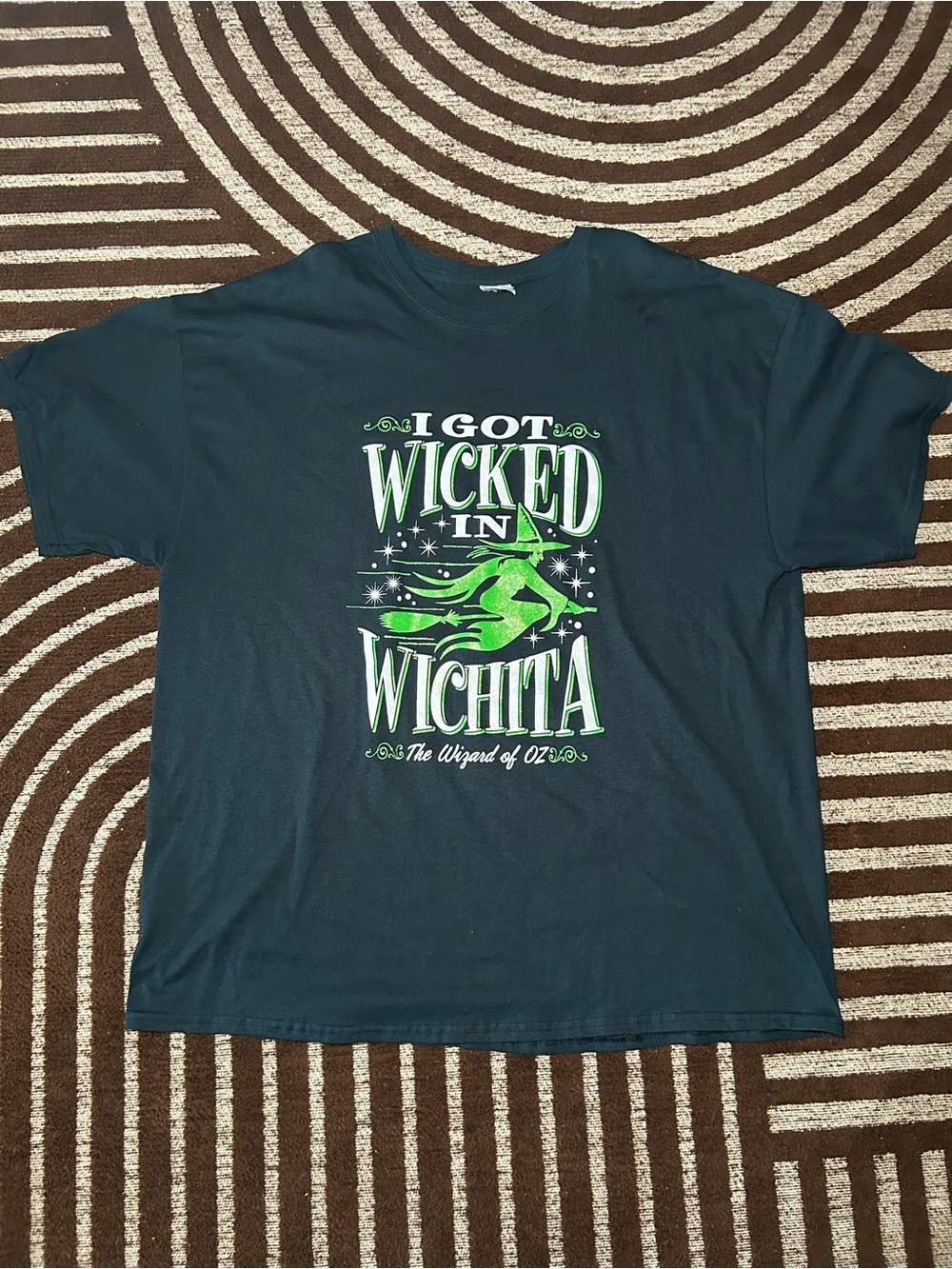 I Got Wicked In Wichita The Wizard Of Oz Tshirt Adult XL Wicked Witch Black